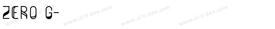 Zero G字体转换